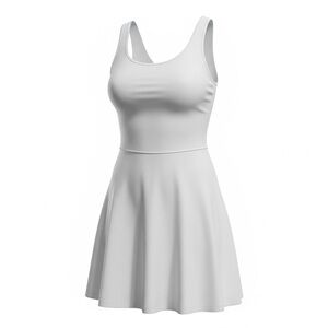 White Athletic A‑Line Dress –Size M–Sage Collective Proshop–Minimal Tennis Style